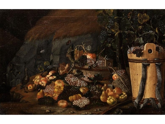 Large Still Life by Roman School, 17th Century, 17th Century