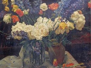 Dimitri Semakov | Still life of flowers (1926) | MutualArt