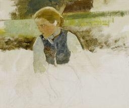 Study of a peasant girl by Bernhard Buttersack