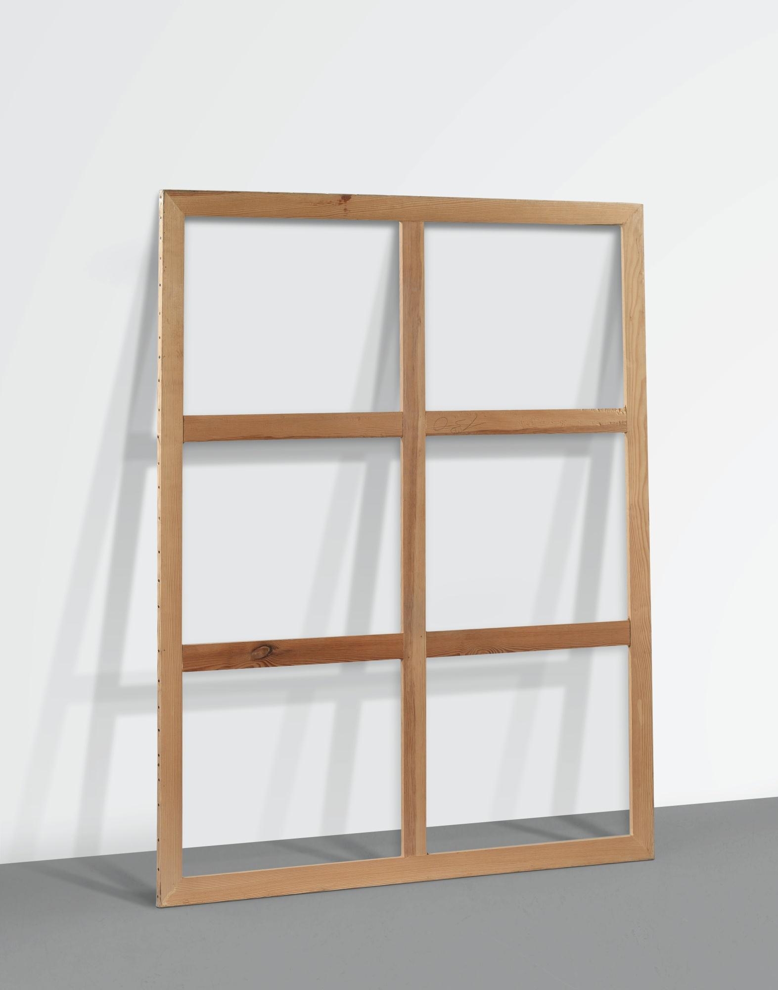 Artwork by Daniel Dezeuze, SANS TITRE, Made of plastic canvas mounted on wood stretcher