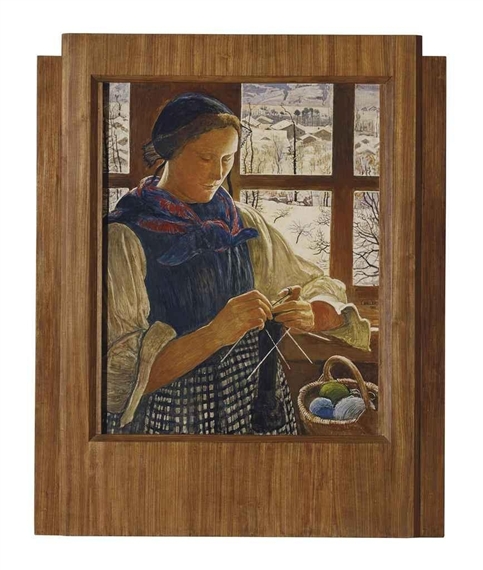 Rose à la fenêtre, 1940 by Ernest Biéler, 1940