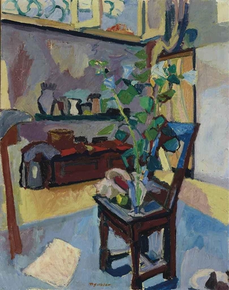 Interieur mit Stuhl, 1942