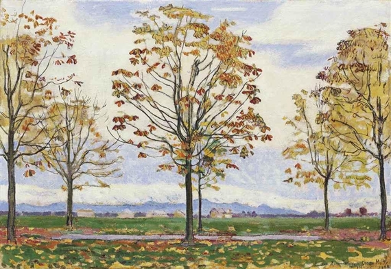 Kastanienallee bei Biberist, 1898 by Ferdinand Hodler, 1898