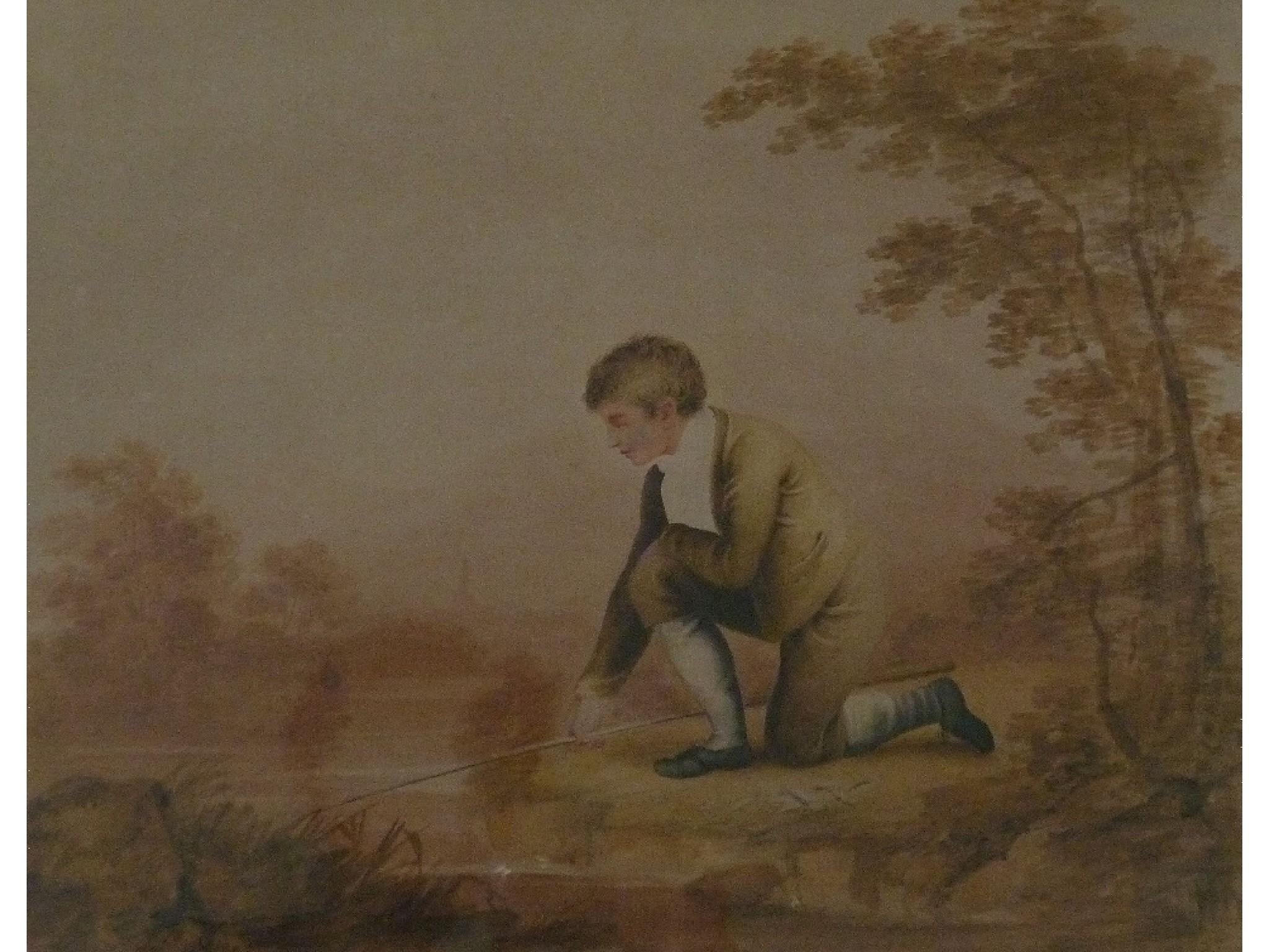 H. Harding | 2 Works: Young Men in Rural Landscapes (1815) | MutualArt