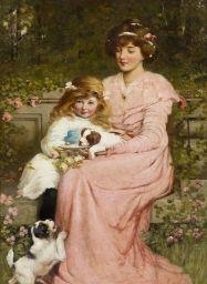 Feeding Time by Charles Frederick Lowcock