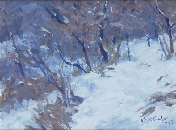 Snowscape by Oh Chi-Ho, 1975