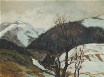 A Valley in Bělá (from the Orava Cycle) - Marta Rožánková-Drábková