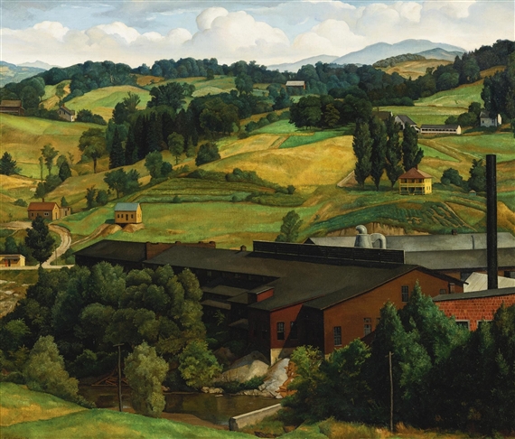 An American Landscape by Luigi Lucioni, 1930