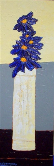 Blue Gerberas by David Edwards