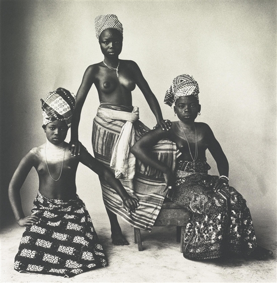 3 DAHOMEY GIRLS by Irving Penn, 1967