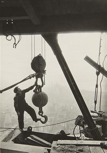 Artwork by Lewis Hine, Empire State Worker, Made of Gelatin silver print