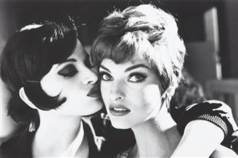 Kristen and Linda, Backstage - Arthur Elgort