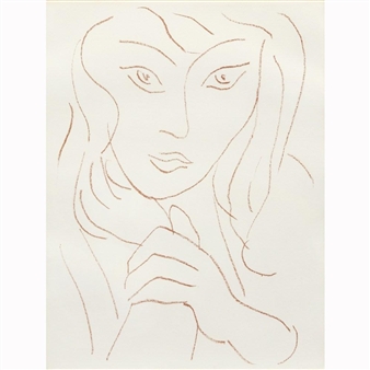 Henri Matisse - FACES (FROM VISAGES), 1946,...