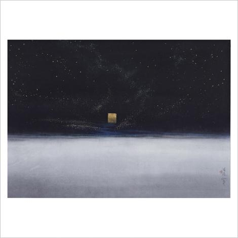 Artwork by Guo Hanshen, Untitled, Made of ink and colour, gold leaf on paper