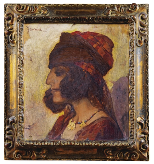 Portrait of a Woman in Profile by Jules-Pierre van Biesbroeck