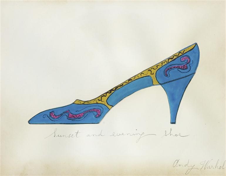 Andy Warhol | Sunset and Evening Shoe | MutualArt