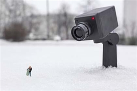 Slinkachu sees "world going to the dogs" in Global Model Village at London's Andipa Gallery