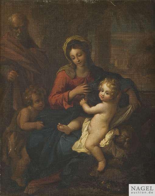 Italian School, 17th Century | The Holy Family with Infant Saint John ...