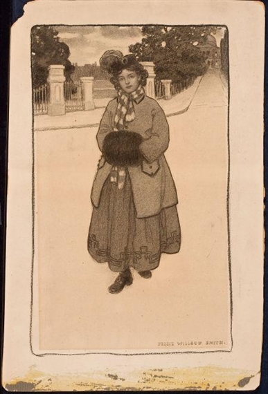 Young Girl with Muff