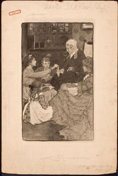 Alcott's Old Fashioned Girl, story illustration