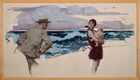 The Wind, Ladies Home Journal story Illustration by Saul Tepper