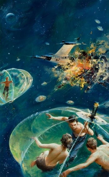 Lifeboat, paperback cover by John Conrad Berkey, 1972