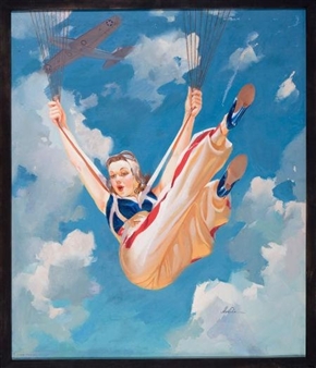 Merlin Girl, WW II Shaw-Barton calendar pin-up - Merlin Glen Enabnit