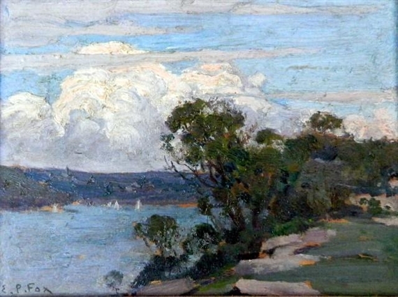 Sydney Harbour from Cremorne Point by E. Phillips Fox