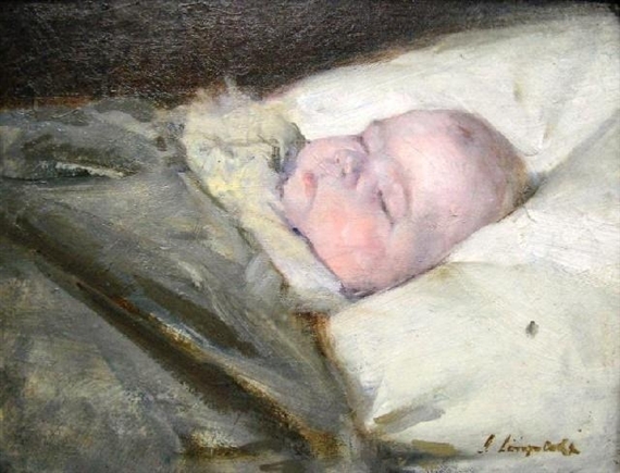 Sleeping Child by John Longstaff