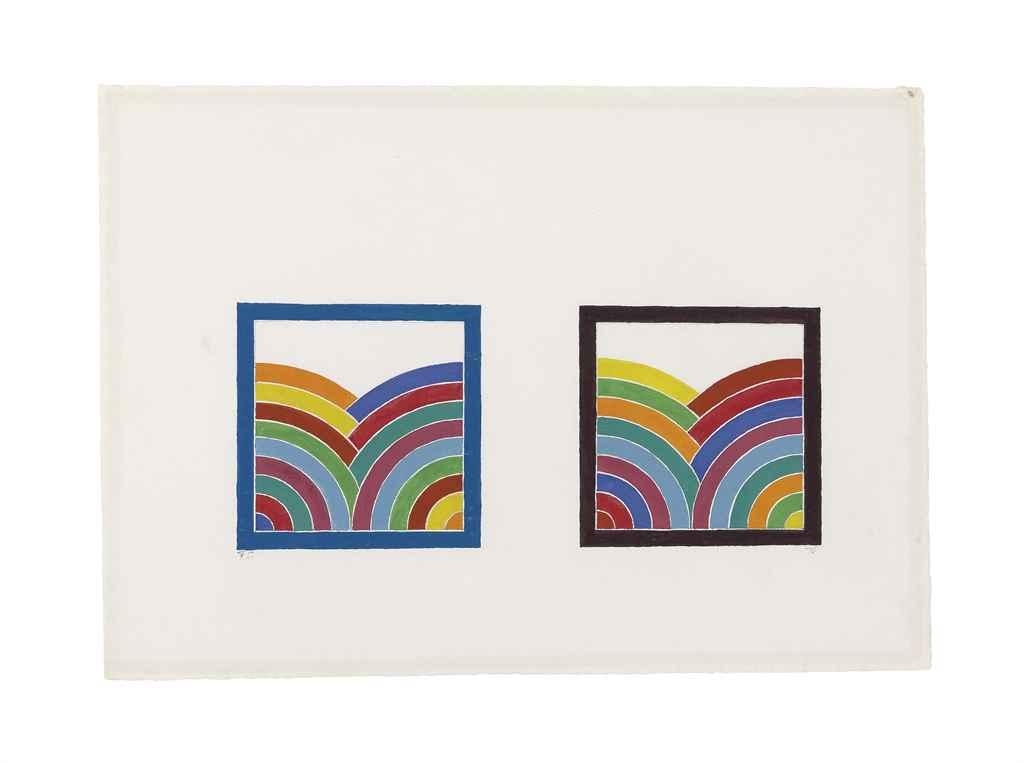 Design for Olympic Games Poster by Frank Stella, 1970