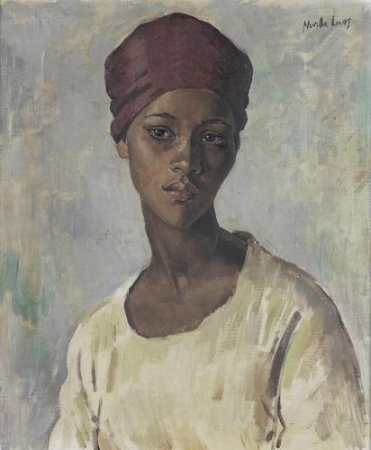 Portrait of a young Malay girl by A. Neville Lewis