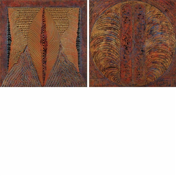 Cosmic Diptych by Frank Faulkner, 1982
