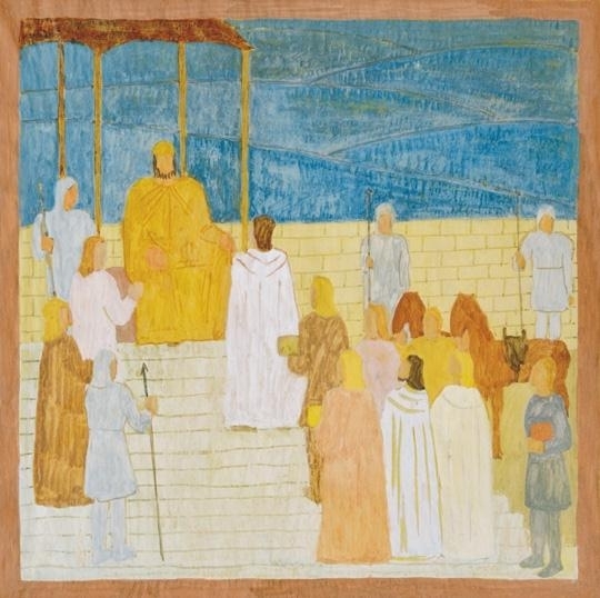 Noémi Ferenczy | Study to the St. Stephan's gobelin | MutualArt