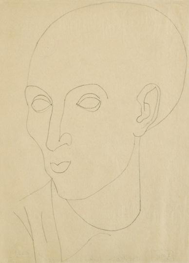 Face of a Boy, 1936 by Lajos Vajda, 1936