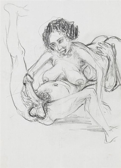 Erotische Szene by Otto Dix, 1950-1960
