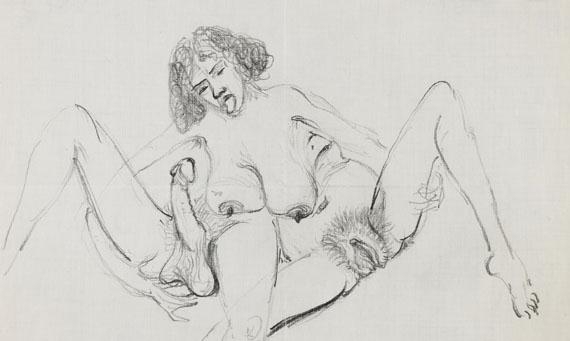 Erotische Szene by Otto Dix, 1950-1960
