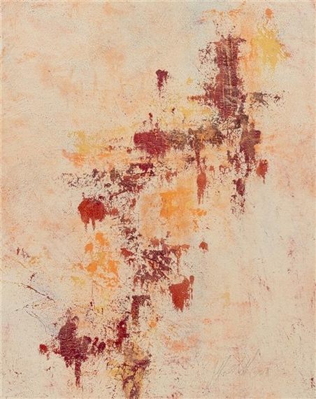 Blotches of Peach and Red