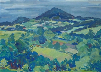 The Landscape Around Dubá - František Uhlíř