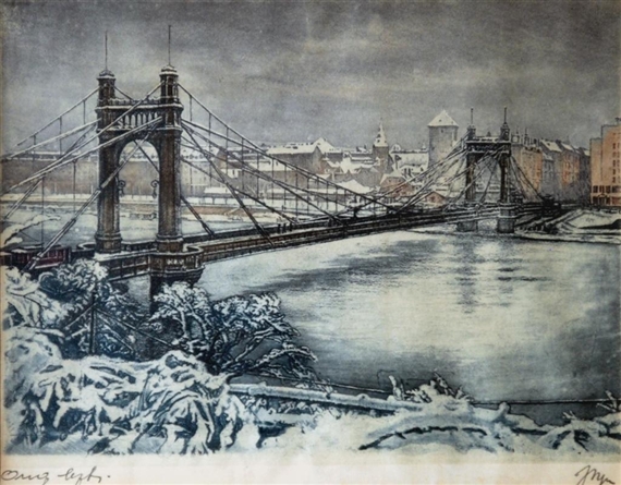 The Chain Bridge in Prague by Jaroslav Majer