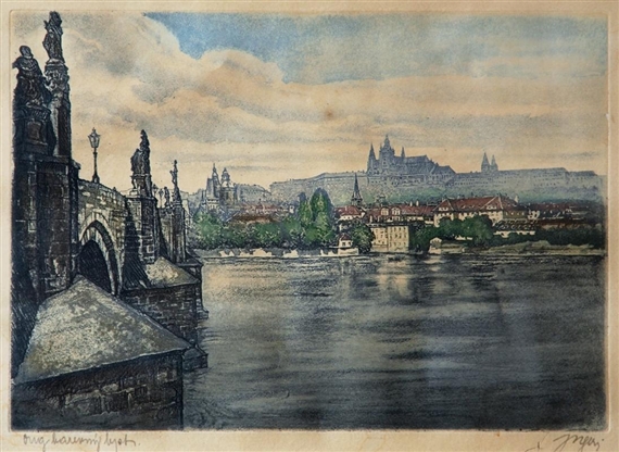 View of Prague Castle by Jaroslav Majer