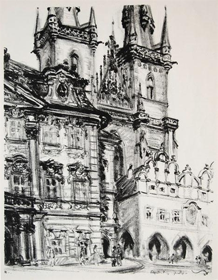 Týn Church by Emil Stumpp, 1936