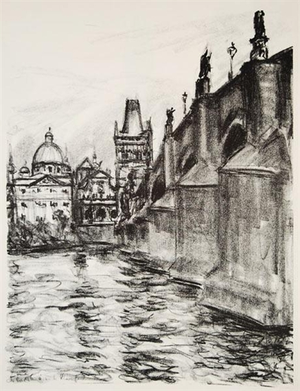 Charles Bridge by Emil Stumpp, 1936