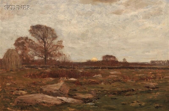 Dwight William Tryon | Landscape at Dusk | MutualArt
