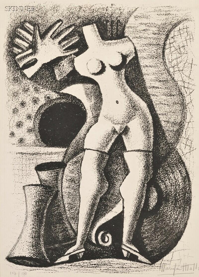 Artwork by Maruja Mallo, The Mannequin, Made of Lithograph on paper