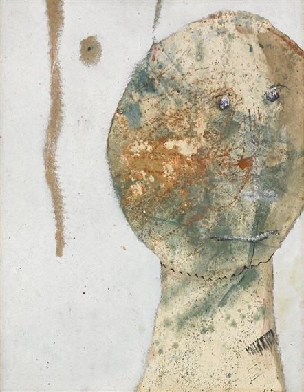 Opera d'arte di Henri Sert, Figur, realizzata in tecnica mista su pannello