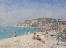 Scene de Plage by Georges Jules Ernest Binet