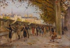 Les Quais de Paris, Les Bouquinistes by Georges Jules Ernest Binet