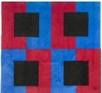 Carres Noirs by Sonia Delaunay, circa 1975