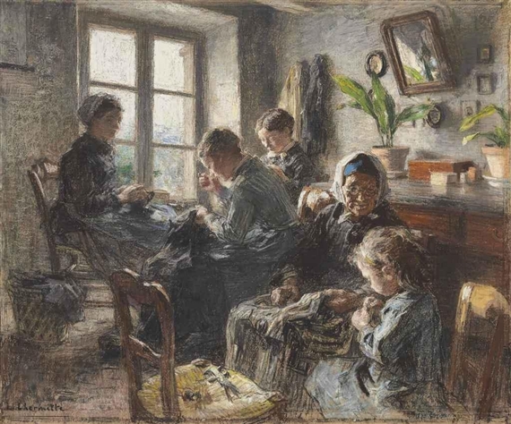 Les couturières by Léon-Augustin L'Hermitte
