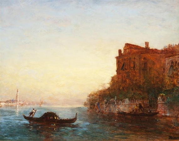The Grand Canal in Venice by Félix Ziem